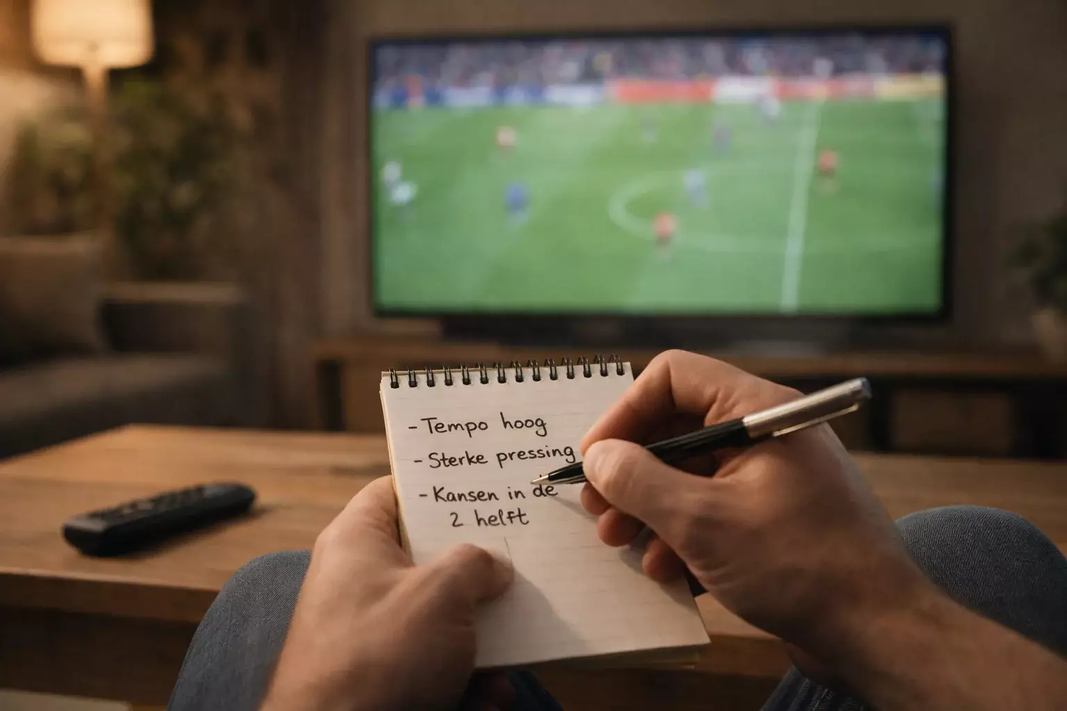 Spreadsheet met resultaten en analyse op laptop