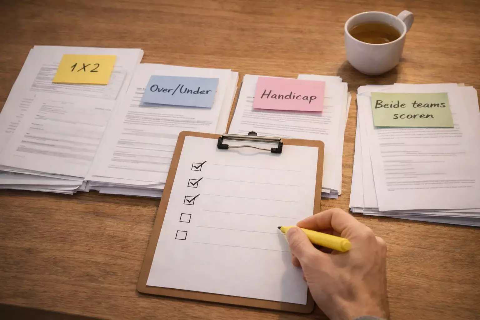 Overzicht van verschillende soorten voetbalweddenschappen